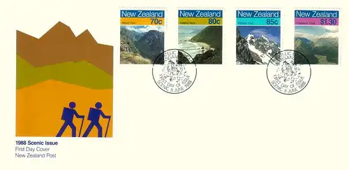Neuseeland 1988 Nr 1028/31 Ersttagssonderstempel NEUS1028