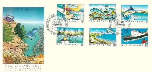 Neuseeland 1989 Nr 1088/93 Ersttagssonderstempel NEUS1088