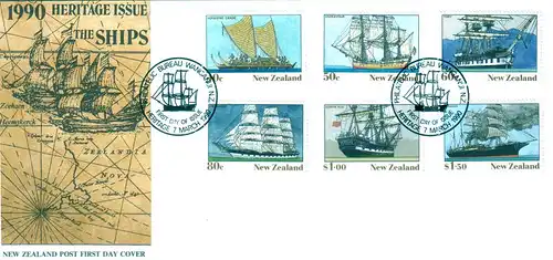 Neuseeland 1990 Nr 1105/10 Ersttagssonderstempel NEUS1105