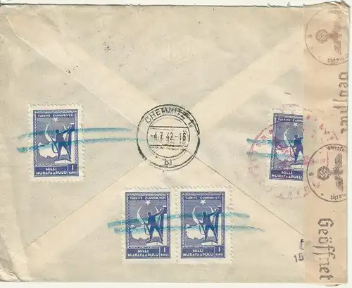 Türkei 1942 Brief BRFTÜR