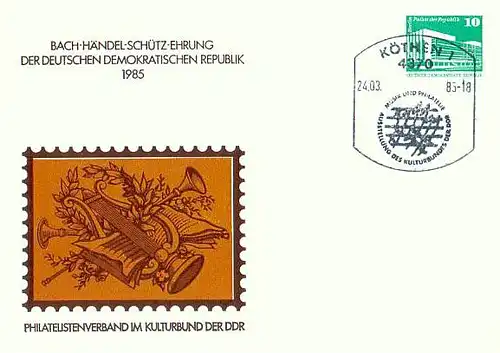 DDR 1985 Sonderstempel GSKÖTH85