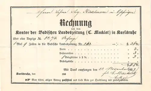Altd. Württemberg 1862 Brief ADKARLS62