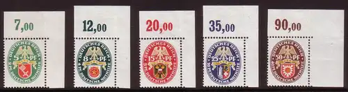 Deutsches Reich Nur Hauptgebiet 1929 Nr 430/34 Postfrisch / ** DR430KRO