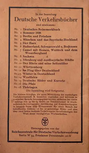 Deutsche Verkehrsbücher Nr. 6 Badnerland Schwarzwald Bodensee. 