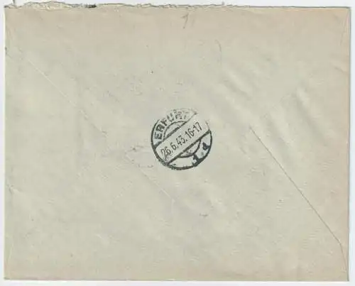 Deutsches Reich 1943 Nr 850/53 Brief Ersttagsstempel