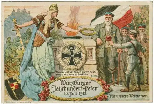 Deutsches Reich Nur Hauptgebiet 1913 Ansichtskarte