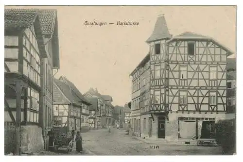 [Ansichtskarte] Ansichtskarte Gerstungen Karlstraße 1911. 