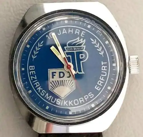 Uhr 10 Jahre Bezirksmusikkorps Erfurt