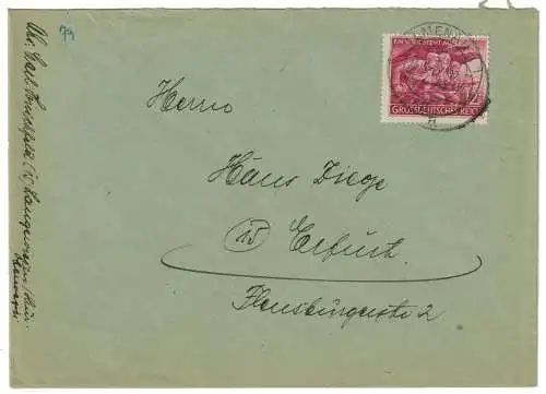 Deutsches Reich 1945 Nr 908 Brief