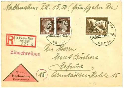 Deutsches Reich 1944 Nr 899 Brief