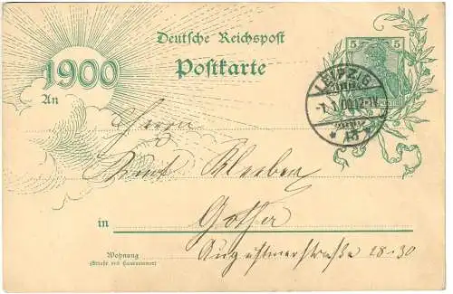 Deutsches Reich 1900 Nr P43 Sonstiges