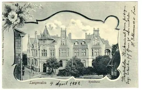 [Ansichtskarte] Ansichtskarte Langensalza 1902. 