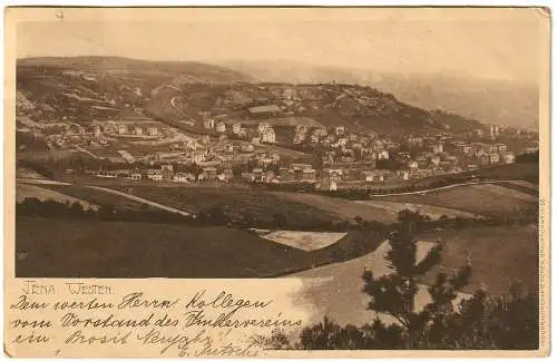 [Ansichtskarte] Ansichtskarte Jena Westen 1903. 