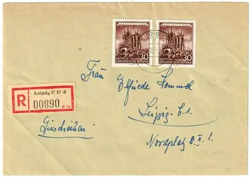 DDR 1955 Nr 495 Brief
