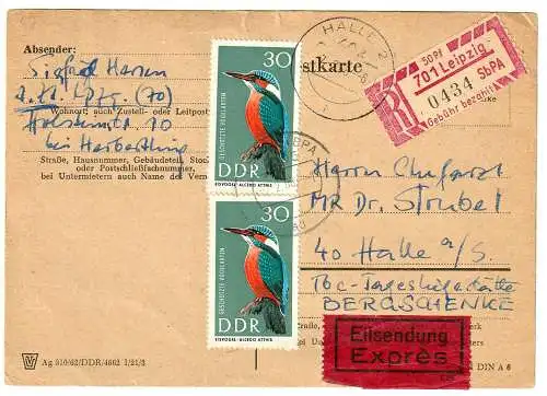 DDR 1968 Nr 1276 Brief