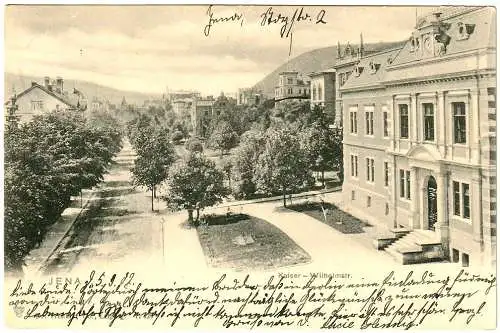 [Ansichtskarte] Ansichtskarte Jena Kaiser Wilhelmstrasse 1902. 