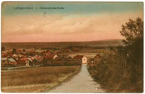 [Ansichtskarte] Ansichtskarte Langewiesen Oehrenstöckerstrasse 1920. 