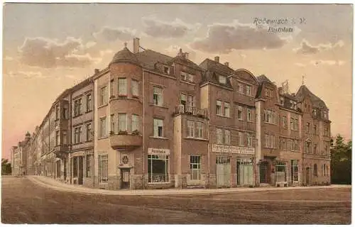 [Ansichtskarte] AK Rodewisch i.V. Postplatz. 