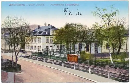 [Ansichtskarte] AK Niederschlema Fremdenhof Centralhalle. 