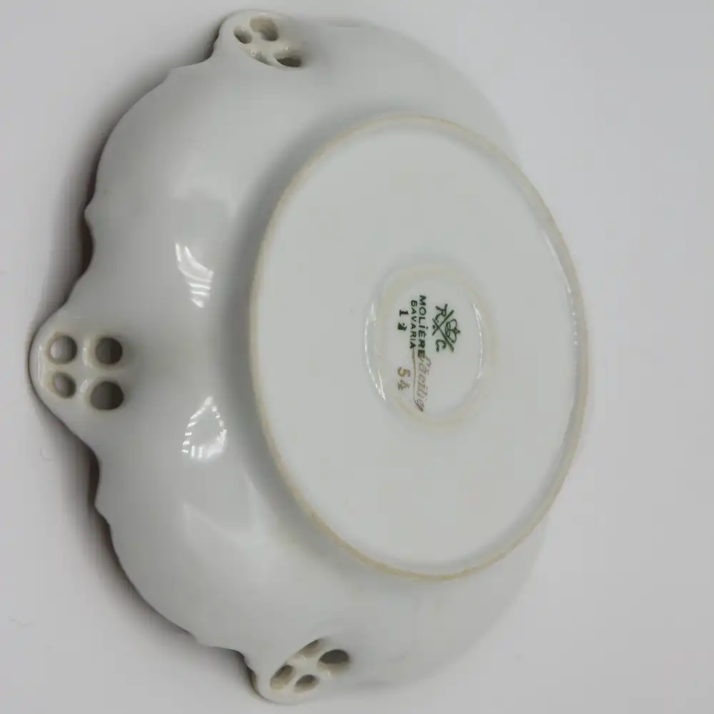 2 Schalen ROSENTHAL Cäcilie Durchbruchschale Jugendstil  3