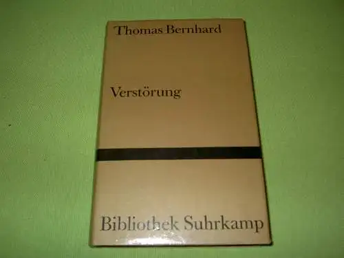 Bernhard, Thomas: Verstörung. 