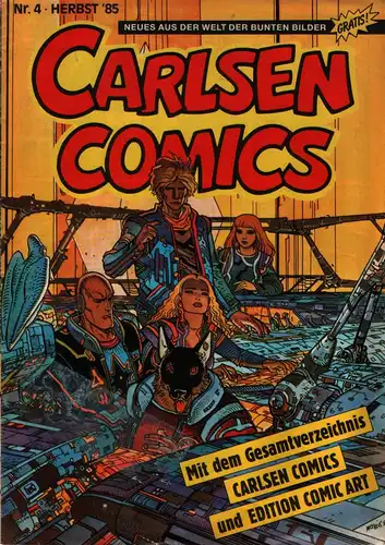 Carlsen Comics Magazin Nr. 4 Herbst `85 Gesamtverzeichnis