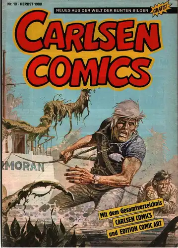 Carlsen Comics Magazin Nr. 10 Herbst `88 Gesamtverzeichnis