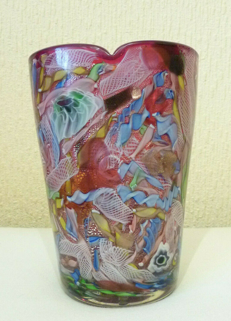 Avem Murano Glas Vase Glasvase um 1955 0