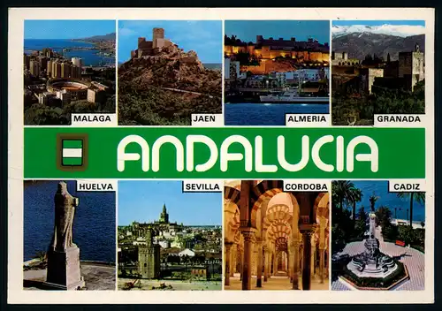 AK  Andalucia / Malaga , Jaen , Almeria , Granada , Huelva , Sevilla , Cordoba , Cadiz ..... [ D036 ]