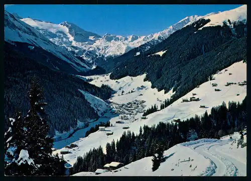 AK   Tiefblick auf Lanersbach + Madseit mit dem Olperer / Zillertal ..... [ D073 ]