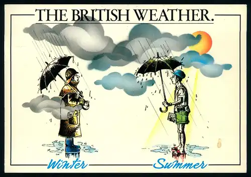 AK   London - The British Weather ..... [ D095 ]