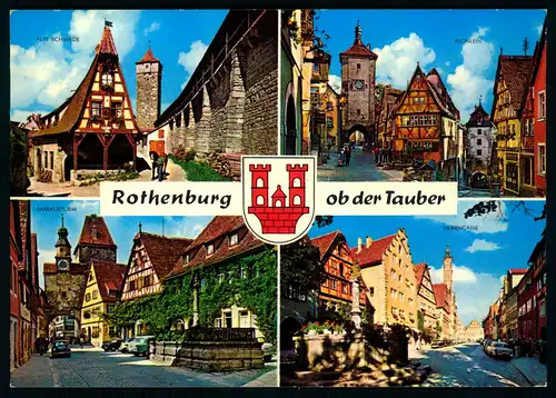 AK   Rothenburg ob der Tauber - 4 Motive ..... [ D107 ]