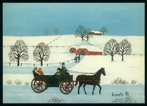AK   Renate Ai : Winterspazierfahrt ..... [ D145 ]