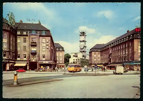 AK   Aarhus - Raadhuset og Banegaardspladsen / Rathaus und der Platz am Hauptbahnhof ..... [ D164 ]