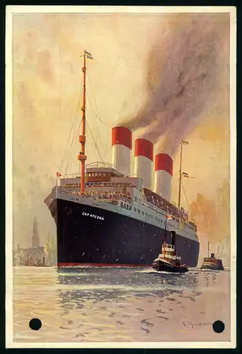 AK   Cap Arcona : Hamburg Südamerikanische Dampfschiffs - Gesellschaft  ..... [ D304 ]