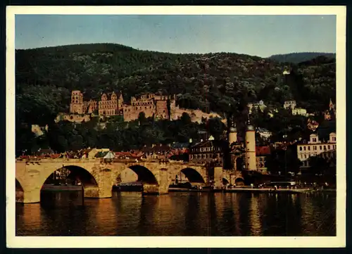 AK   Heidelberg - Schloß und Alte Neckarbrücke ..... [ D310 ]