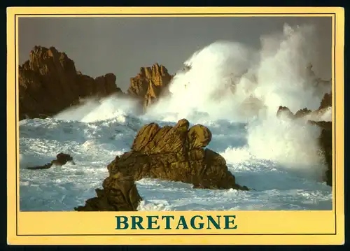 AK   Sturm auf der bretonischen Küste  - Bretagne ..... [ D362 ]