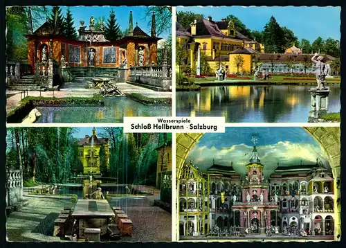 AK   Wasserspiele Schloß Hellbrunn - Salzburg ..... [ D364 ]