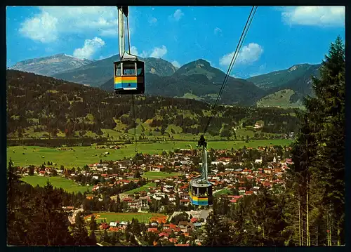 AK    Neue Nebelhorn - Großkabinen Seilbahn mit Blick auf Oberstdorf / Allgäu ..... [ D372 ]
