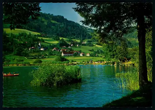 AK   St. Urban bei Feldkirchen - Ausblick vom Badestrand Perkonig ..... [ D493 ]