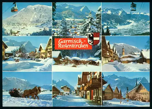 AK   Garmisch - Partenkirchen : 9 Motive ..... [ D497 ]