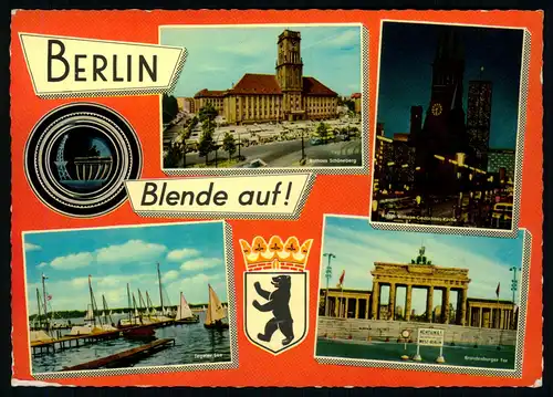 AK   Berlin : Blende auf - 4 Motive ..... [ D520 ]