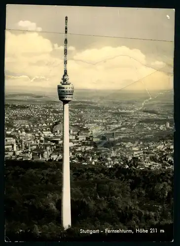 AK  Stuttgart - Fernsehturm ..... [ D541 ]