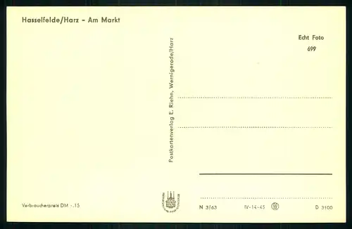 AK  Hasselfelde / Harz - Am Markt ..... [ D601 ]