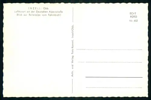 AK   Inzell / Obb. - Blick zur Reiteralpe vom Fahrnbichl ..... [ D619 ]