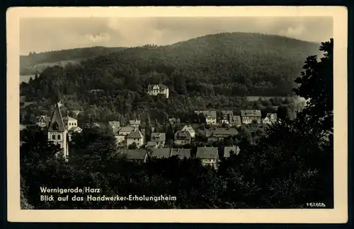 AK   Wernigerode / Harz - Blick auf das Handwerker Erholungsheim ..... [ D625 ]