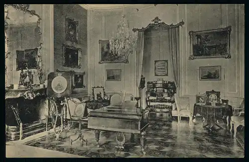 AK  Potsdam : Schloß Sanssouci - Wohnzimmer der Königin Elisabeth ..... [ D638 ]