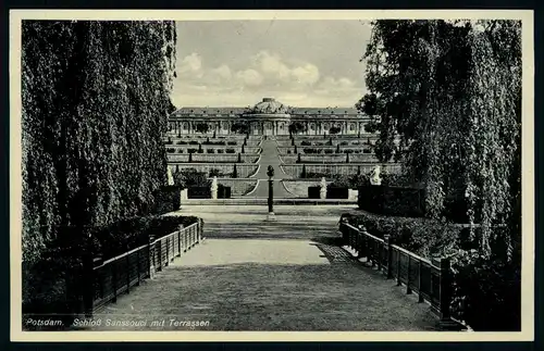 AK   Potsdam - Schloß Sanssouci mit Terrassen ..... [ D646 ]