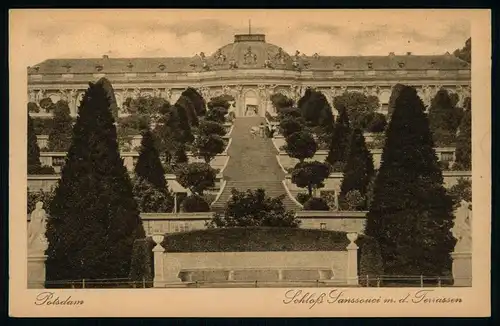 AK   Potsdam - Schloß Sanssouci mit den Terrassen ..... [ D647 ]