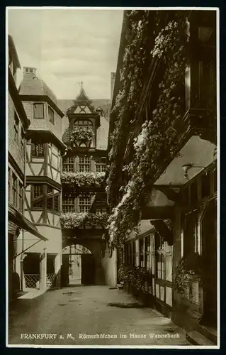 AK   Frankfurt am Main - Römerhöfchen im Hause Wannebach ..... [ D685 ]